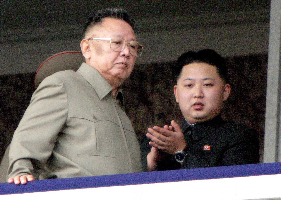 Kim Jong-il and his son, Kim Jong-un.