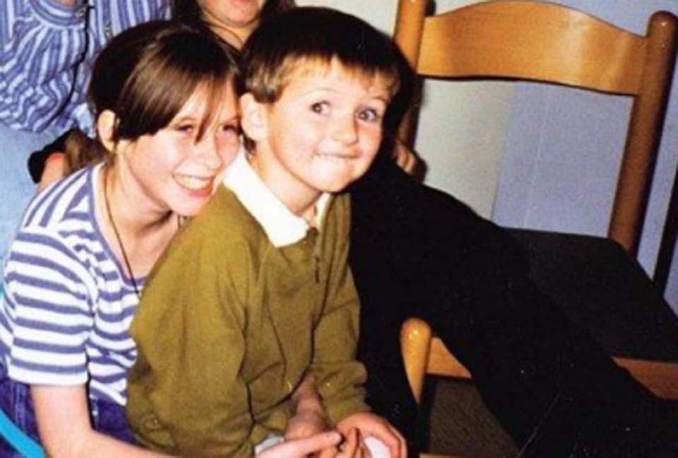 Childhood photo of Ben Kinsella and his sister Brooke.