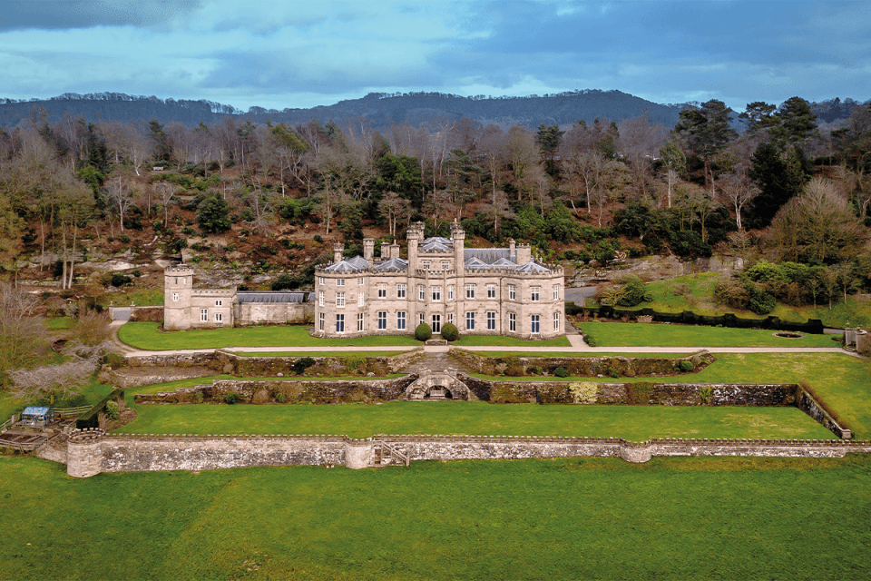 Aerial view of Bolesworth Castle.