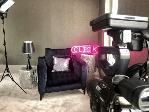 Filming of BBC Click from home.
