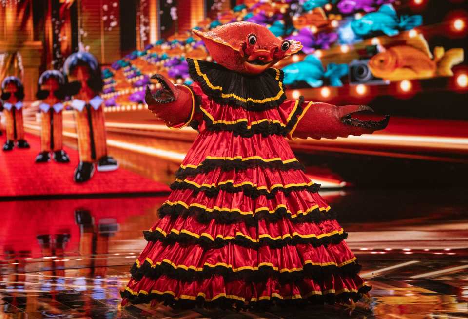Crab costume on The Masked Singer.