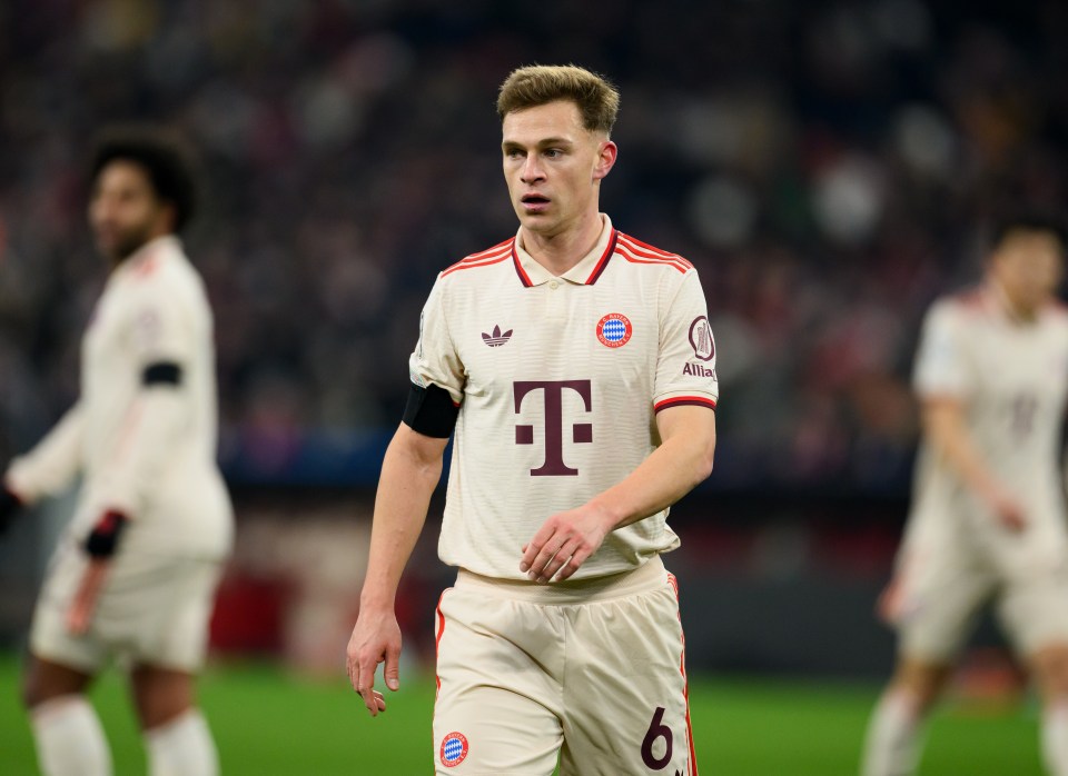 Joshua Kimmich of Bayern Munich in action during a soccer match.