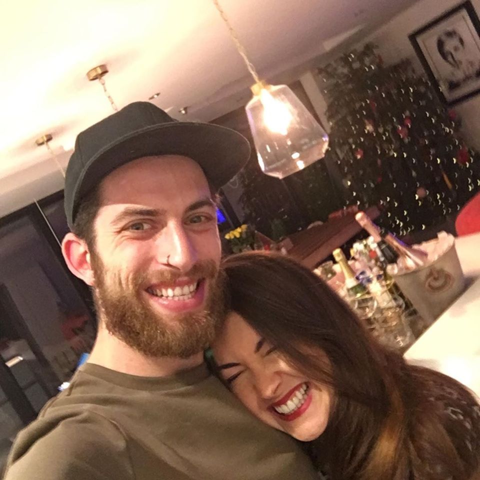 Lacey Turner and Matt Kaye hugging.