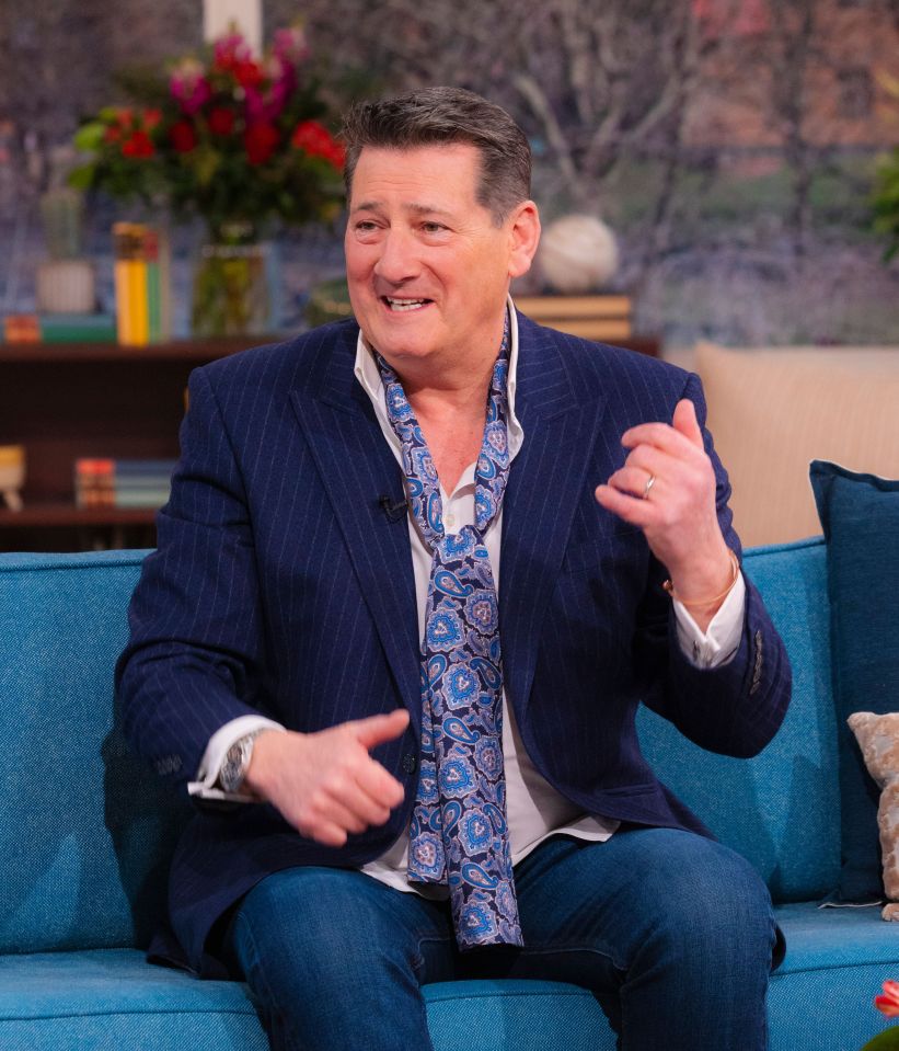 Tony Hadley on a TV show.