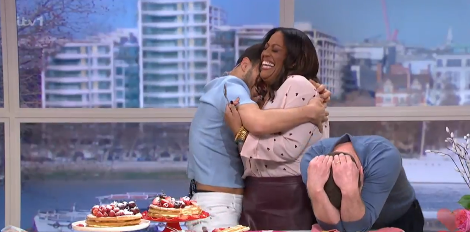Vito cooking for Alison and Dermot on This Morning.