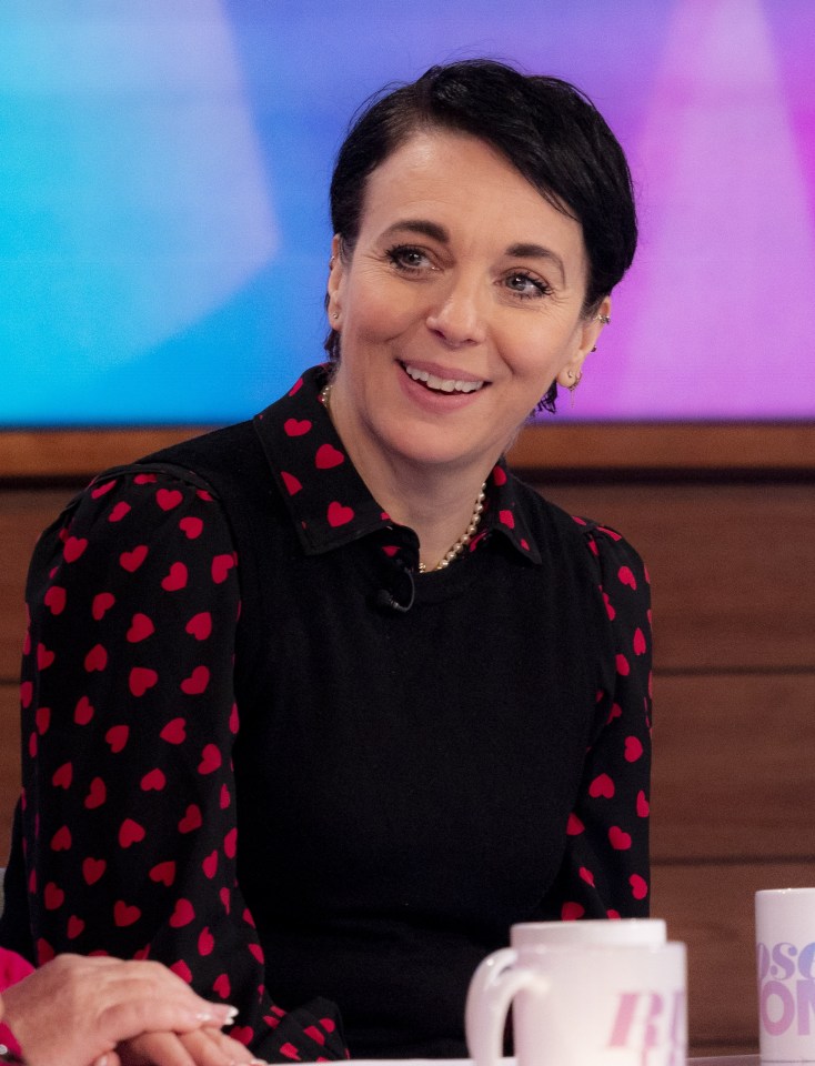Amanda Abbington on the "Loose Women" TV show.