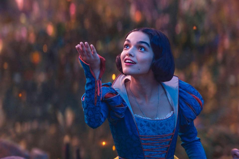 Rachel Zegler as Snow White in a live-action adaptation.
