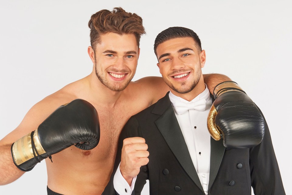 Curtis Pritchard and Tommy Fury in "The Boxer and the Ballroom Dancer" TV show.