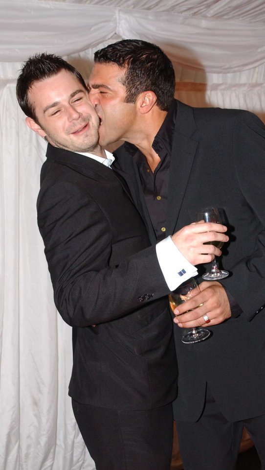 Danny Dyer and Tamer Hussain at Hell's Kitchen.