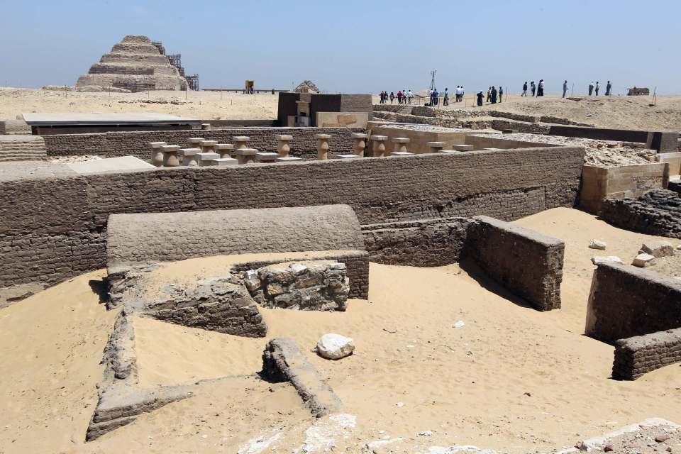 General view of the Cemetery of the Modern State in Saqqara, Egypt.