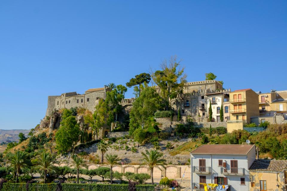 Castello Chiaramonte in Siculiana, Sicily.
