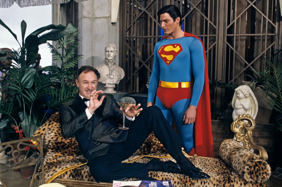 Gene Hackman and Christopher Reeve in Superman IV: The Quest for Peace.