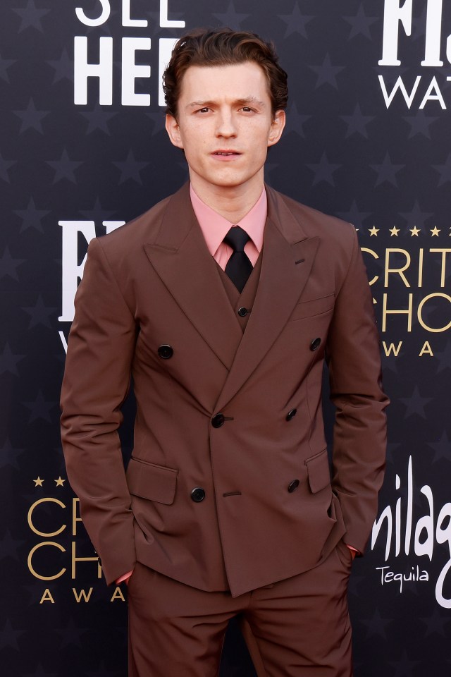 Tom Holland at the Critics Choice Awards.