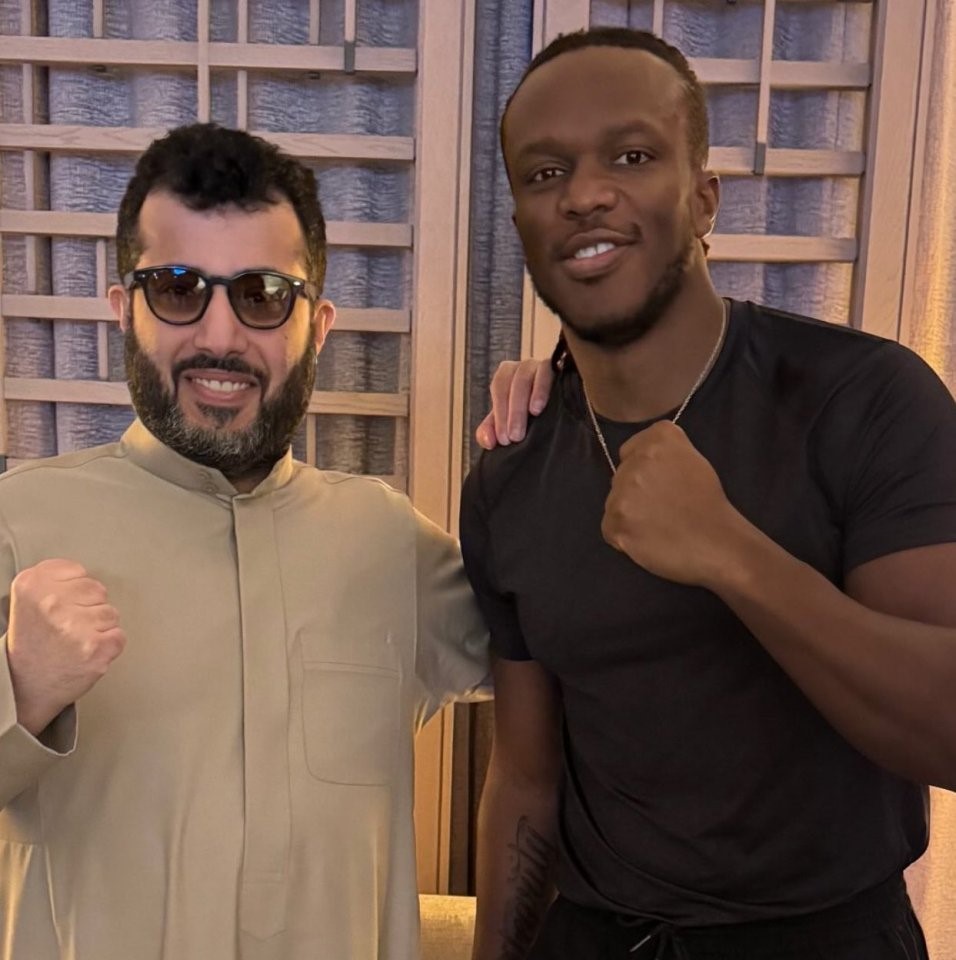Photo of Turki Alalshikh and KSI.
