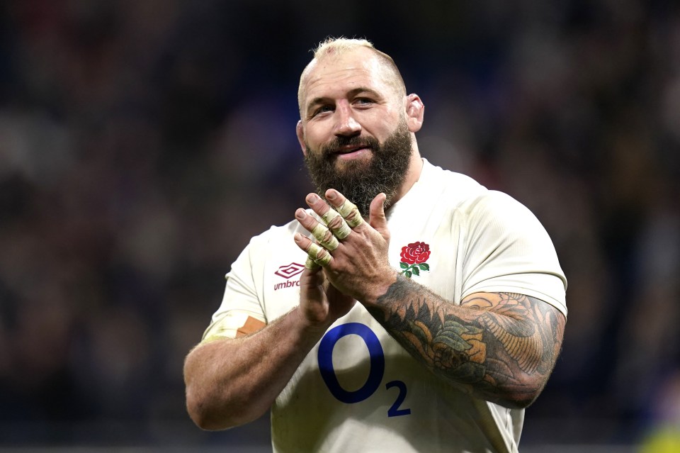 Joe Marler, England rugby prop, clapping.