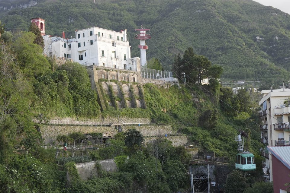Faito cable car in Castellammare, Italy, following a fatal accident.