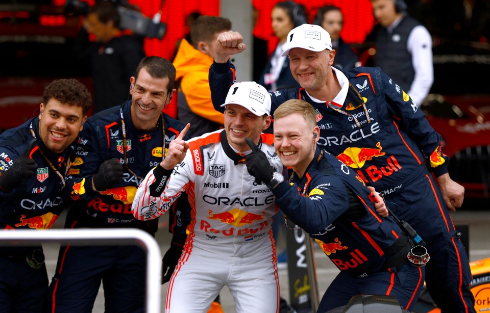 Max Verstappen of Oracle Red Bull Racing speaks to the press.