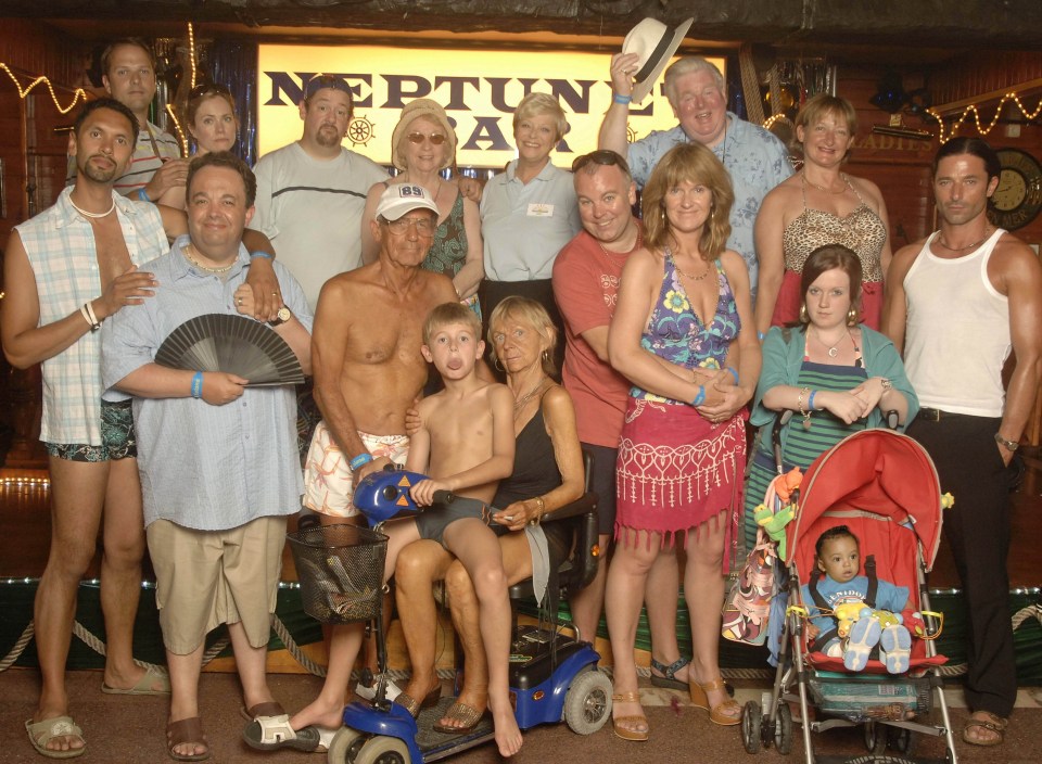 Cast photo from the TV show *Benidorm*.