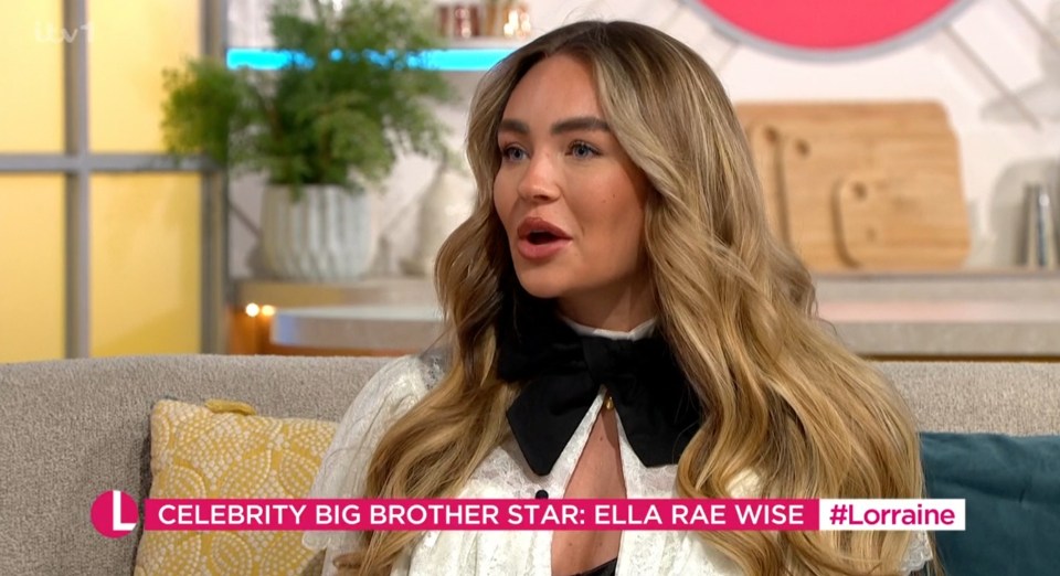 Ella Rae Wise, Celebrity Big Brother star, on Lorraine.