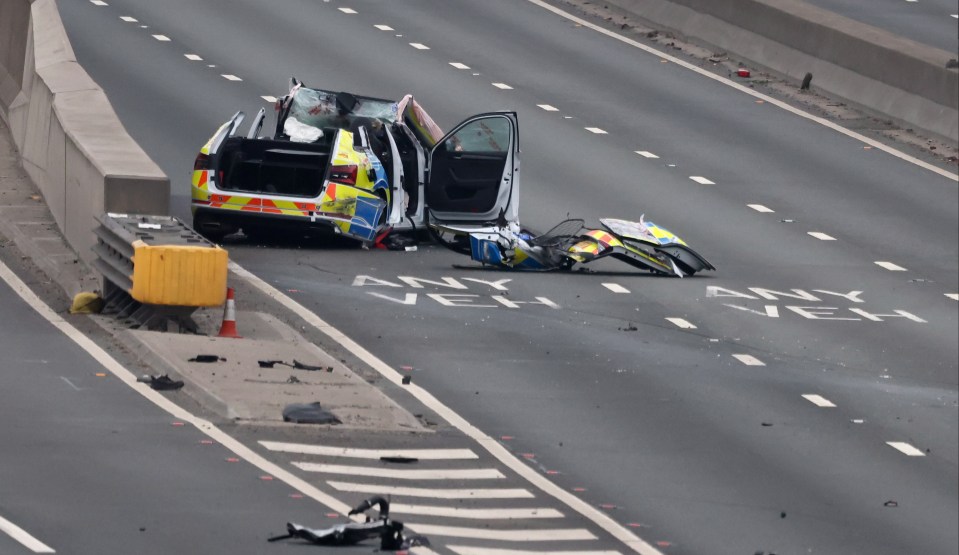 Dated: 09/04/2025 MULTI POLICE CAR CRASH NEWCASTLE A1 The A1 Western by Pass in Newcastle is closed in both directions after 5 police cars and one civilian car was involved in a collision see copy by North News