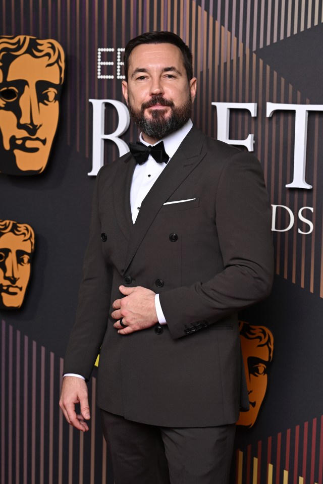 Martin Compston at the EE BAFTA Film Awards 2024.