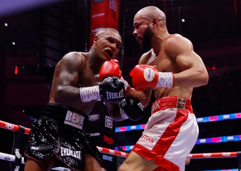 Boxing - Chris Eubank Jr v Conor Benn - Tottenham Hotspur Stadium, London, Britain - April 26, 2025 Chris Eubank Jr in action during his middleweight fight against Conor Benn Action Images via Reuters/Andrew Couldridge