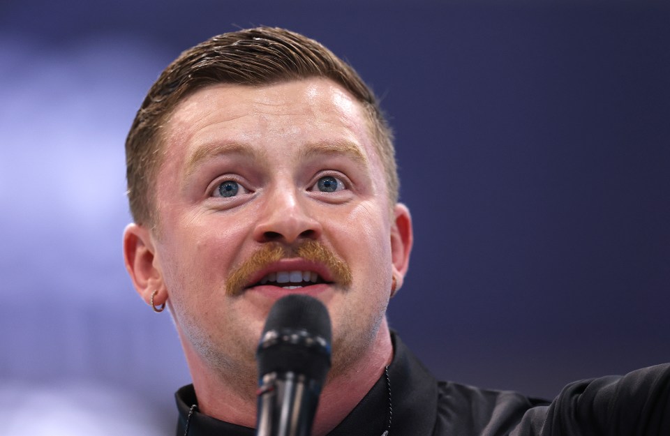 Adam Peaty being interviewed at the British Swimming Championships.