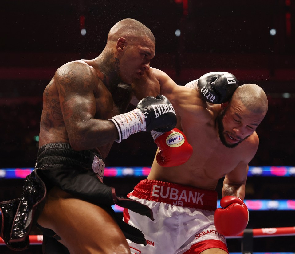 Chris Eubank Jr. boxing Conor Benn.