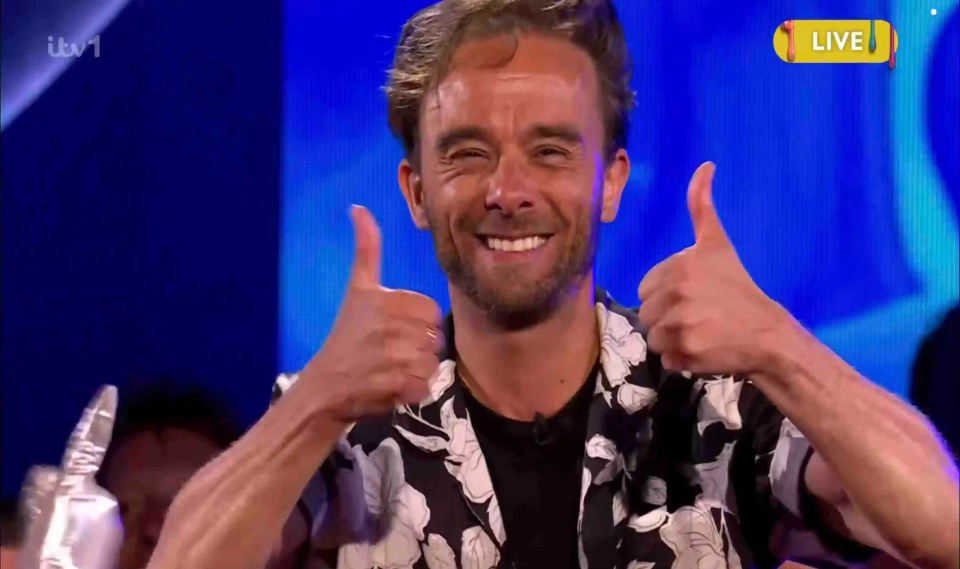 Jack P. Shepherd giving a thumbs up.