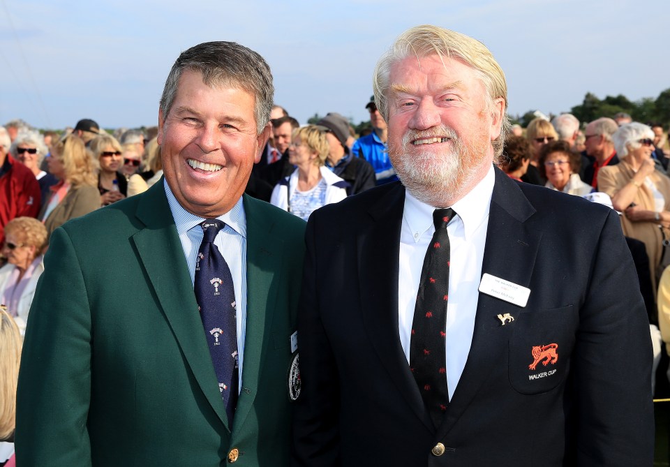 Jim Holtgieve and Peter McEvoy at the Walker Cup.