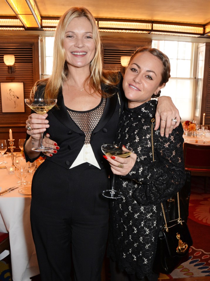 Kate Moss and Jaime Winstone at an event.