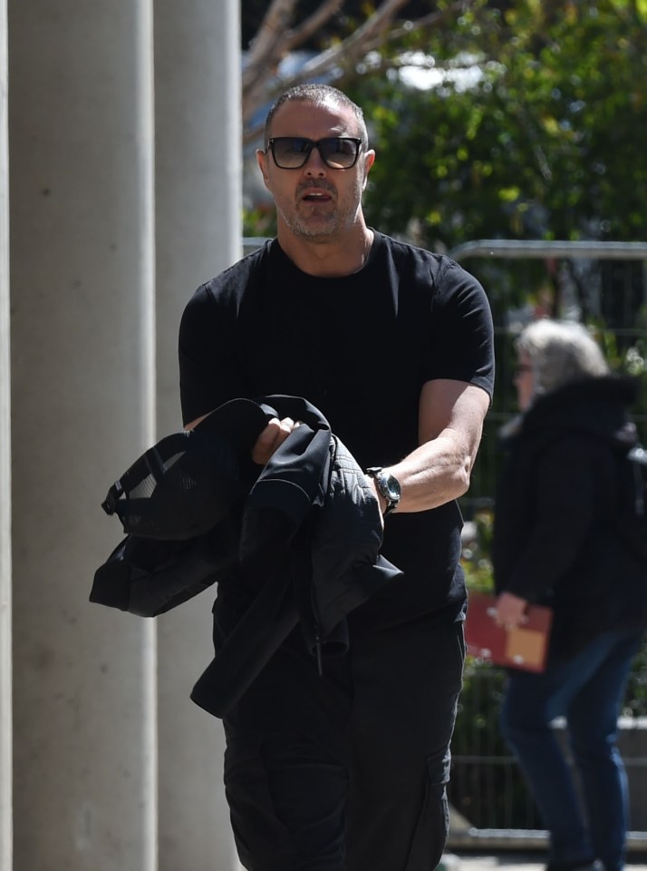 Paddy McGuinness leaving BBC Radio 2 studios.