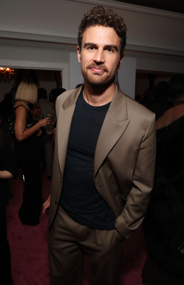 Theo James at a party.