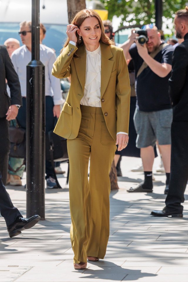 The Princess of Wales at a British Fashion Council event.