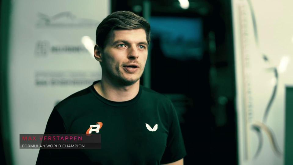 Max Verstappen, Formula 1 World Champion, speaking.