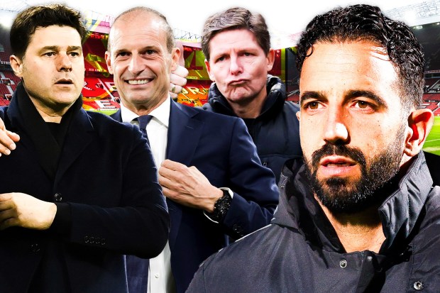 Collage of four soccer coaches.