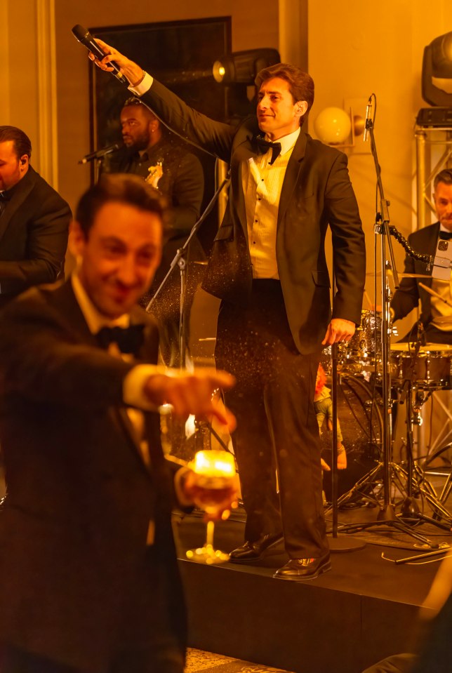 Singer James Argent performing at a charity event.