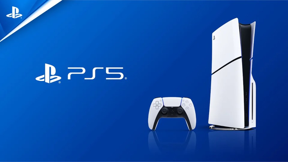 PS5 console and controller.