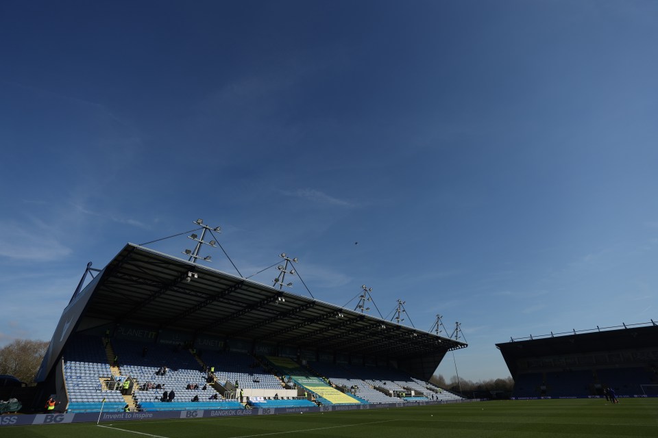Kassam Stadium before a soccer match.